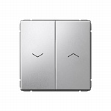 Выключатель 2-кл. для жалюзи, 2х сх.4, 10А, механизм (алюминий) ARTGALLERY Systeme Electric