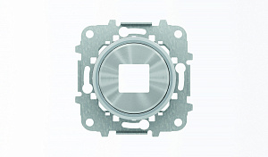 8685 CR Накладка для механизмов зарядного устройства USB,арт.8185,серия SKY Moon,кольцо хром ABB. Вид 1