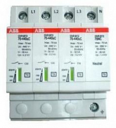 OVR T2 1N 70 275s P TS Ограничитель перенапряжения 2P, тип 2, 275В, 70kA (сменные картриджи) ABB. Вид 1