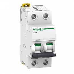 iC60N 2P 6А Автоматический выключатель 2-полюсный, 6А, 6кА (хар-ка B) Schneider Electric. Вид 1