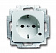 20 EUCBL-214 Розетка Schuko с индикацией LED, Reflex, белый ABB. Вид 1.