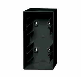 1702-95-507 Коробка для открытого монтажа, 2-постовая (шато/чёрный) Basic 55 ABB. Вид 1