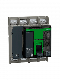 NS1250H Автоматический выключатель 4-полюсный, 1250А, MIC 2.0, 70 kA Schneider Electric. Вид 1