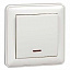 Переключатель 1-клавишный, с подсв. 10АХ, IP44, в сборе (белый) Wessen 59 Schneider Electric. Вид 1.