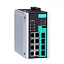 12-портовый управляемый коммутатор: 8 PoE/PoE+х10/100/1000 BaseT(X) Ethernet, 4х100/1000 SFP, -40...+75С MOXA. Вид 1.