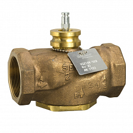 Клапан 2-ходовой резьбовой pn16 vg210r dn50 kvs 35 вн.резьба rp2 Schneider Electric. Вид 1