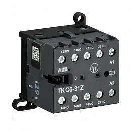 TКC6-31 Z 3A (400В AC3) Миниатюрное реле управления 3A 3НО+1НЗ 77-143В DC ABB. Вид 1