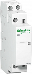 Модульный контактор 2полюса (2но).25а. цепь управления 12в 50гц Schneider Electric. Вид 1