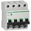 Автоматический выключатель C60L 4-полюсный 16A C Schneider Electric. Вид 1.