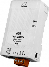 Инжектор PoE, один Ethernet порт, входное питание 48 В DC ICP DAS. Вид 1
