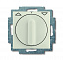 2713 UCDR-96-5 Механизм выключателя жалюзи повортоный, с накладкой, с ручкой, с фиксацией, 1P+N+E, серия Basic 55, цвет chalet-white ABB. Вид 1.