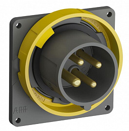 Вилка с прямым фланцем easy&safe 316ebu4w,16a,3p+e,ip67,4ч ABB. Вид 1