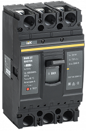 ВА88-37 3Р 250А Автоматический выключатель 3-полюсный, 250А, 35кА MASTER ИЭК. Вид 1