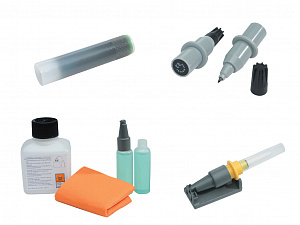 Комплект: многораз.ручка 0,35мм, картриджи с чернилами (5х1мл), набор для чистки, маркер 0,3мм; Starter Kit Klemsan. Вид 1