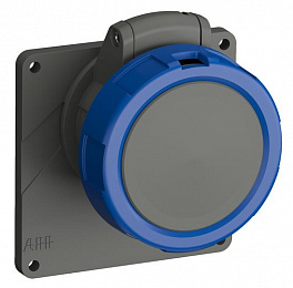 Розетка с прямым фланцем easy&safe 216eru6w,16a,2p+e,ip67,6ч ABB. Вид 1