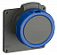 Розетка с прямым фланцем easy&safe 216eru6w,16a,2p+e,ip67,6ч ABB. Вид 1.