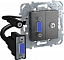 Розетка hd15+minijack (графит) Unica Top Schneider Electric. Вид 1.