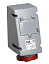 432 RP6WP Розетка для монтажа на поверхность с Din рейкой на 4 модуля 432RP6WP, 32A, 3P+N+E, IP67, 6ч ABB. Вид 1.
