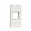 Лицевая плата 1мод 1xKeystone (RAL9003) W45 Systeme Electric. Вид 1.