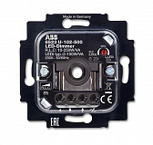 6523 U-102-500 Механизм светорегулятора для LED-ламп, поворотный, 2-100 Вт/Ва, скрытая установка  ABB