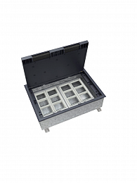 Люк на 24 модулей IP40 для бетонных полов с монтажной коробкой MultiDesk Systeme Electric. Вид 1