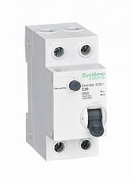 Дифф. автомат 1P+N, 20А 30mA, тип AС, 4.5kA (хар-ка C) City9 Systeme Electric. Вид 1