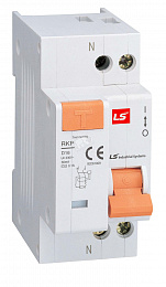RKP Дифф. автомат 1P+N, 6A, 30mA, тип АC, 4.5kA, (хар-ка C) LSis. Вид 1
