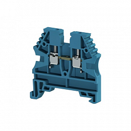 AVK 2,5 (RP) Клеммник на DIN-рейку 2,5мм² (синий) Klemsan. Вид 1