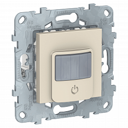 unica new датчик движения с выключателем, 10а, бежевый Schneider Electric. Вид 1