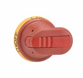 OHY45J5E311 Ручка управления (желто-красная) выносная для реверсивных рубильников ОТ16..125F_С ABB. Вид 1