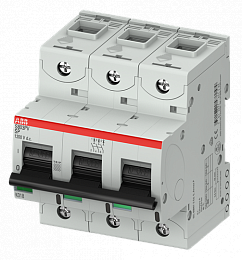 S803PV-SP10 Автоматический выключатель 3-полюсный, 10А, 5kA (хар-ка SP) ABB. Вид 1