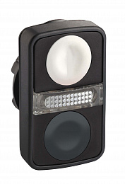 Головка кнопки двойная без маркир + led zb5aw7a1720 Schneider Electric. Вид 1