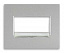 Накладка для 2-ой TF и компьютерных розеток (Aluminium) Galea Life Legrand. Вид 1.
