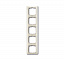 2515-96-507 Рамка 5-постовая с декоративной накладкой (шале/белый) Basic 55 ABB. Вид 1.
