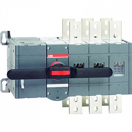 OTM1600E4CM230C Реверсивный рубильник 4-х полюсный 1600А с моторным приводом 230В AC ABB. Вид 1