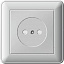 Розетка С/У, 2К, 16А, 250В со шторками (белый) Wessen 59 Systeme Electric. Вид 1.