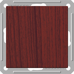 Переключатель 1-клавишный, 16АХ, механизм, (морёный дуб) Wessen 59 Schneider Electric. Вид 1