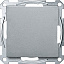 Кнопочный выключатель KNX c датчиком температуры Pushbutton Pro T (алюминий) Merten SM Schneider Electric. Вид 1.