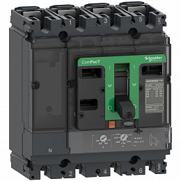 NSX100B 4P4D TMD 40 Автоматический выключатель 4-полюсный, 40А,25kA Schneider Electric. Вид 1