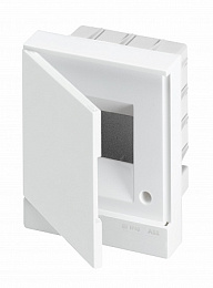 BEF401204 Бокс в нишу на 4 модуля с белой дверью (с клеммами) Basic E ABB. Вид 1