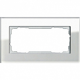 Рамка 2-постовая (белый) Espirit Gira. Вид 1