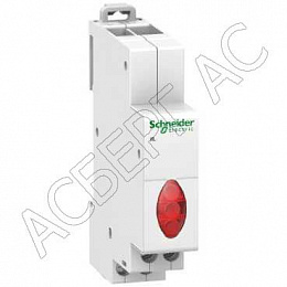 iIL Индикаторная лампа с 2 светодиодами зеленый/красный на DIN-рейку 12-48В AC Schneider Electric. Вид 1