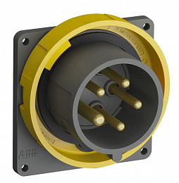 Вилка с прямым фланцем easy&safe 416ebu4w,16a,3p+n+e,ip67,4ч ABB. Вид 1