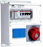 M16/2 JFB CTFL Бокс с розетками и фланцами в сборе, IP44, металл ABB