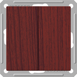 Переключатель 2-клавишный, 16АХ, механизм, (морёный дуб) Wessen 59 Schneider Electric. Вид 1