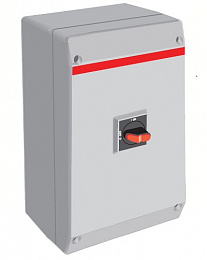 OTP125B3U Рубильник в боксе до 125А 3х-полюсный, без фланца, ABB. Вид 1