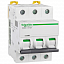 iC65N 3P 10А Автоматический выключатель 3-полюсный, 10А, 6кА (хар-ка B) Schneider Electric. Вид 1.