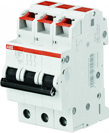 S203S C13 Автоматический выключатель 3-полюсный, 13А, 6kA (хар-ка C) ABB. Вид 1