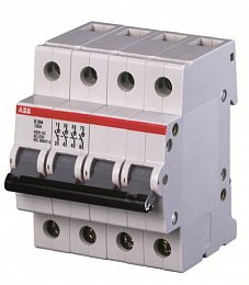 E204g 100A Рубильник 4-х пол. модульный 100A (серая ручка) ABB. Вид 1
