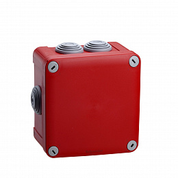 Коробка соед.mureva 105х105х65 ip55 крас Schneider Electric. Вид 1